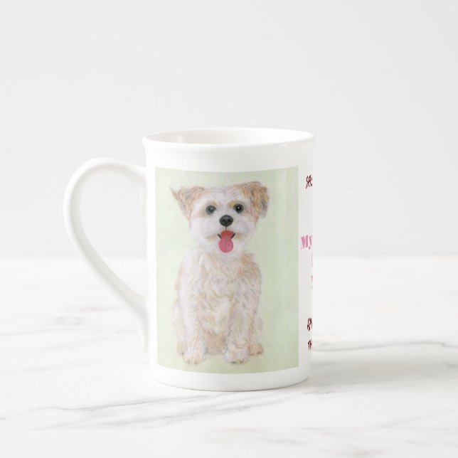 Morkie Dit Ce Que Vous Voulez La Chine Mug (Gauche)