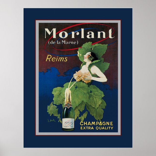 Morlant Champagne Advertisment Poster (Devant)