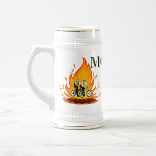 Mormons sur la tasse du feu