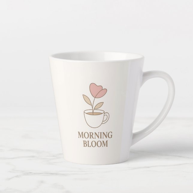 Morning Bloom | Mug de Café Floral Esthétique  (Droite)