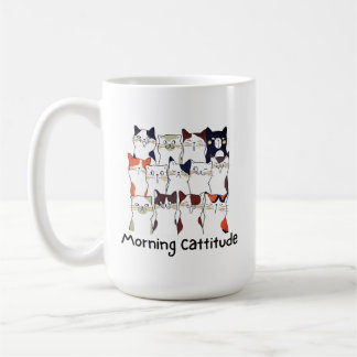 Morning Cattitude Amoureux de les chats Gift Mug