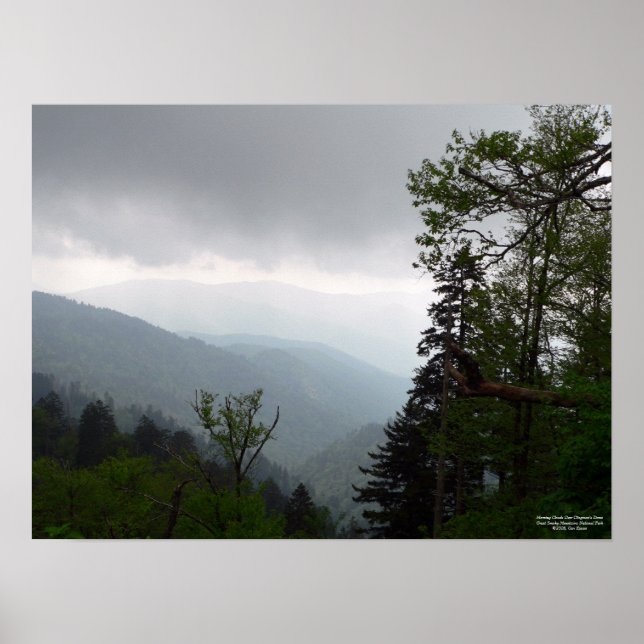 Morning Clouds Over Clingman's Dome Poster (Devant)