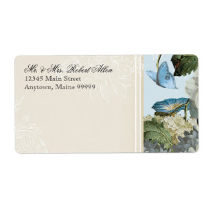 Morning Glory Hydrangea - Étiquettes d'adresse de