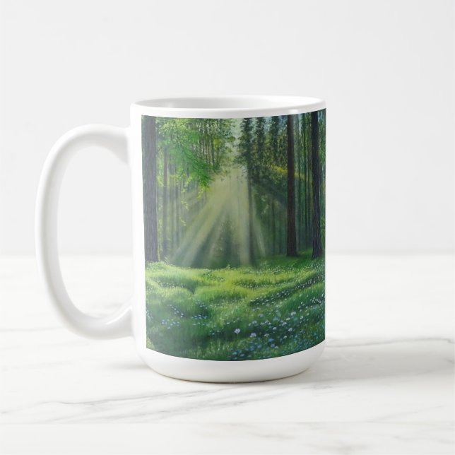 "Morning Has Broken" Classique 15oz Mug (Gauche)