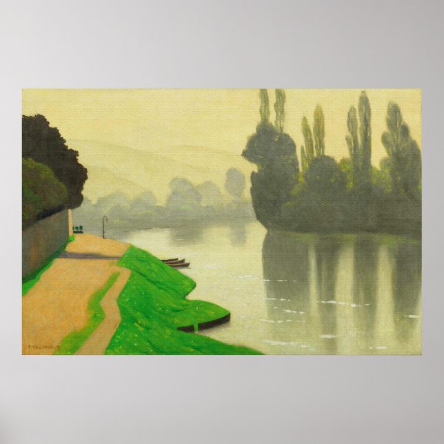 Morning Mist at Andelys - Poster de Felix Vallotto (Devant)