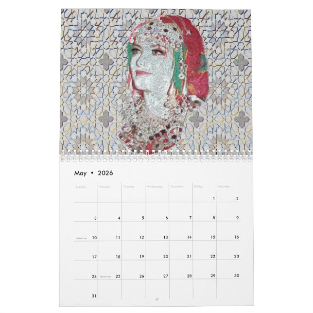 Moroccan Amazigh Beauty Calendrier (Mai 2026)