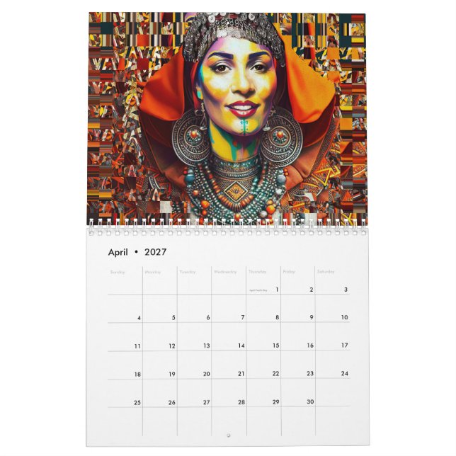 Moroccan Amazigh Beauty Calendrier (Apr 2027)