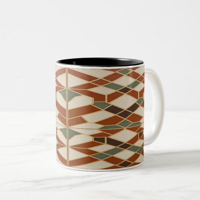 Moroccan Geometric Tile Pattern Mug (Devant droit)