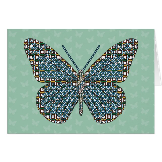 Moroccan Monarch Card (Devant Horizontal)