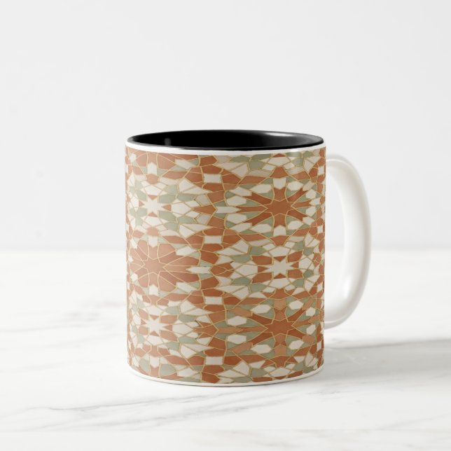Moroccan Mosaic Star Pattern Mug (Devant droit)