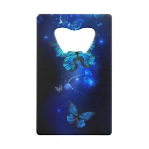 Morpho Butterfly in the Dark Background