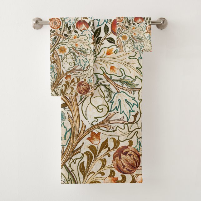 Morris Acanthus Floral Crewel Motif de broderie (En situation)