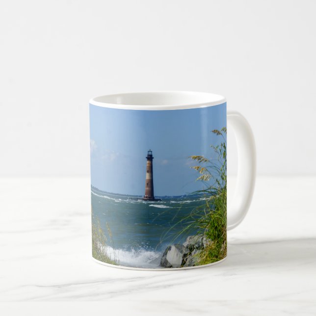 Morris Island Lighthouse Walkway Coffee Mug (Devant droit)