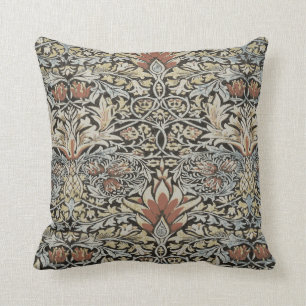 Morris Snakeshead a imprimé le coussin du textile