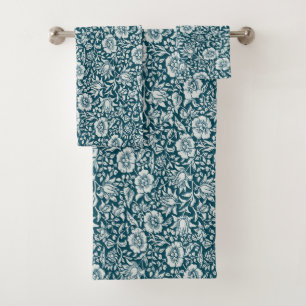 Morris Vintage bleu & blanc motif floral