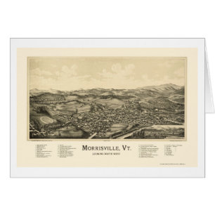 Morrisville, carte panoramique de VT - 1889