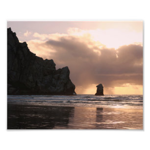 Morro Rock Beach Sunset Photo