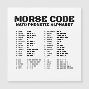 Morse Code Alphabet phonétique OTAN