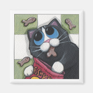 Morsures de poisson - aimant de chat