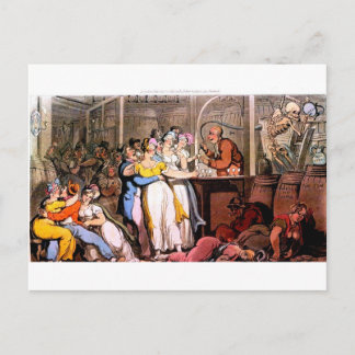 Mort à la carte postale de la taverne
