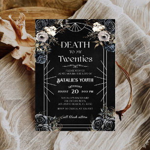 Mort à mes 20 ans 30e anniversaire Invitation