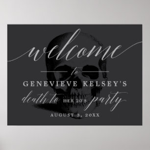 Mort à votre Affiche de bienvenue du Parti des 20 