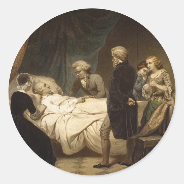 Mort de George Washington autocollants (Devant)