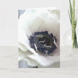 Mortalité et Grâce; Carte de vœux inspirante
