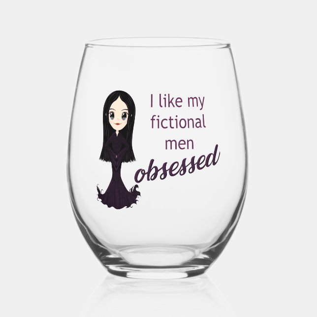 Morticia Obsédée Verre à vin (Recto)