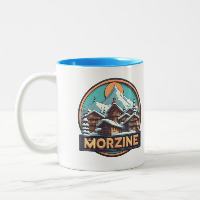 Morzine Ski Mug - Célébrez votre amour pour les Al (Gauche)
