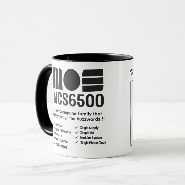 MOS 6500 Famille de microprocesseurs Mug (Devant gauche)