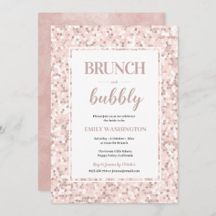 Mosaic Bridal douche Brunch & Bubbly Invitation