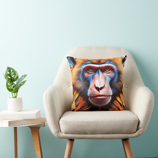 Mosaic de singe Coussin Jeu & Coussins (Chaise)