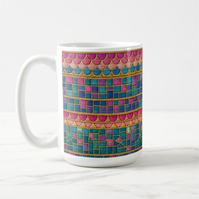 Mosaic pattern mug (Gauche)