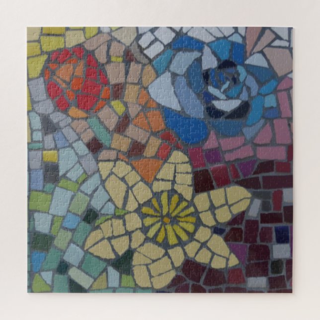 Mosaic Puzzle : Fleurs colorées hollandaises (Vertical)
