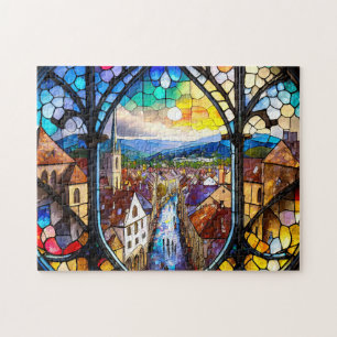 Mosaic Town 3 cerveau facile Art Puzzle Photo Puzz