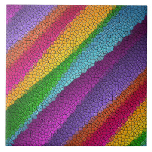 mosaïque arc-en-ciel carreaux céramique