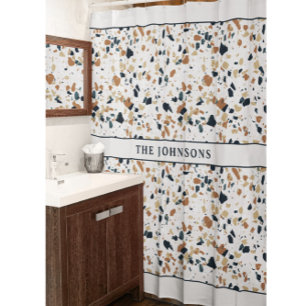 Mosaïque beige Famille Douche rideau