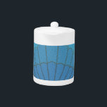 Mosaïque Blue Seashell<br><div class="desc">Dessin d'un coquillage. Design de style mosaïque dans les tons bleus.</div>