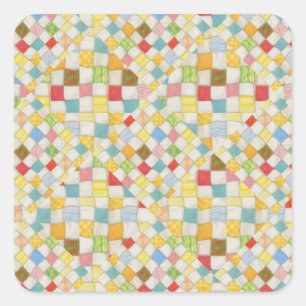 MOSAÏQUE DE COUVERTURE Petits autocollants carrés