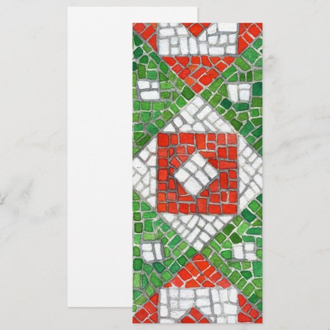 MOSAÏQUE DE FÊTES 4x9,25 Carte plate / verticale (Devant / Derrière)