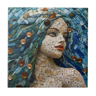 Mosaïque de sirène Nautique Thématique Carreaux de