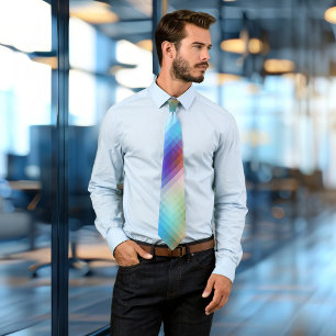 Mosaïque de verre coloré À damiers Cravate