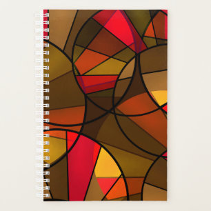 mosaïque en verre moderne Abstrait motif brun coc