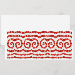 MOSAÏQUE IONIQUE ROUGE 4x9,25 Carte Plate