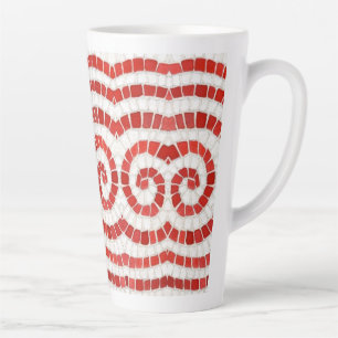 MOSAÏQUE IONIQUE ROUGE Tall Latte Mug