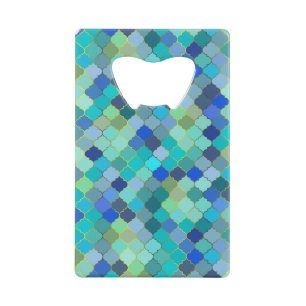 Mosaïque marocaine bleue aqua