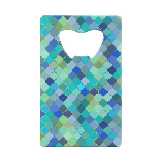 Mosaïque marocaine bleue aqua (Devant)