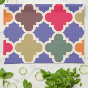 Mosaïque marocaine Motif de serviette de cuisine