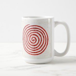 MOSAÏQUE PINWHEEL Tall White Mug